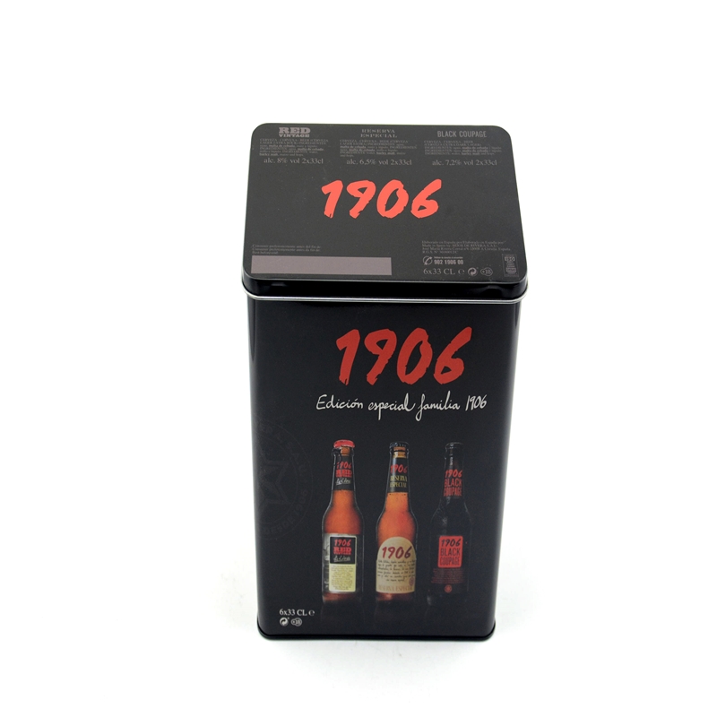 2018 ขายร้อนกล่องสี่เหลี่ยมผืนผ้ากระป๋องสำหรับบรรจุไวน์บรรจุภัณฑ์เบียร์